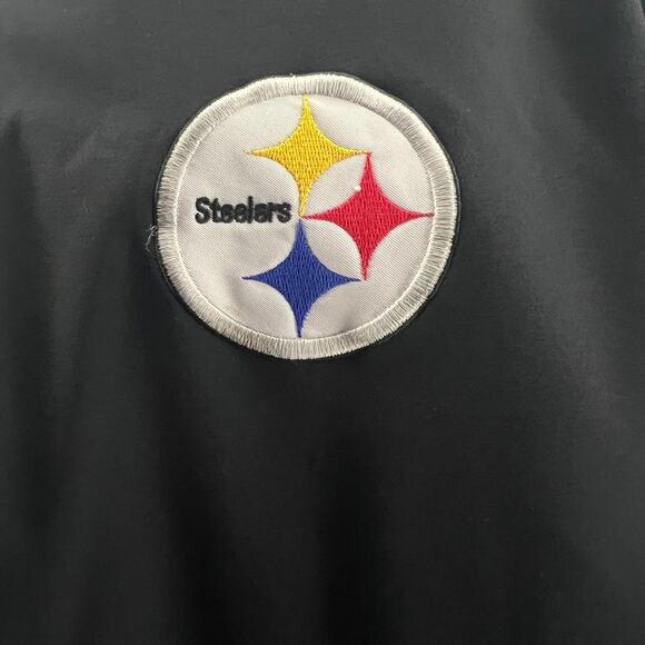 Reebok NFL Pittsburgh Steelers Soft Shell Jacket Full Zip Mens Large - Picture 2 of 9